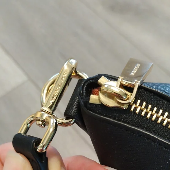 Michael Kors Black Tote with Gold Accents - Picture 11 of 17
